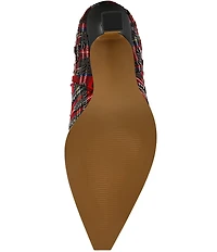 Betsey Johnson Pamella Plaid Boucle Tall Boots