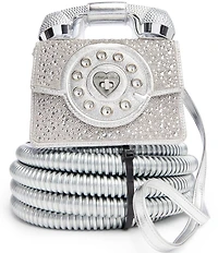 Betsey Johnson Rhinestone Party Line Million Stars Phone Crossbody Bag