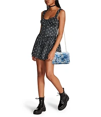 Betsey Johnson Pearl Trimmed Bow Crossbody Bag