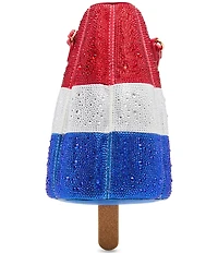 Betsey Johnson Pop It Like Its Hot Popsicle Rhinestone Americana Crossbody Bag