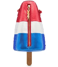 Betsey Johnson Pop It Like Its Hot Popsicle Rhinestone Americana Crossbody Bag