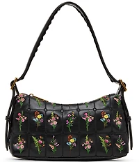 Betsey Johnson Prairie Floral Embroidered Shoulder Bag