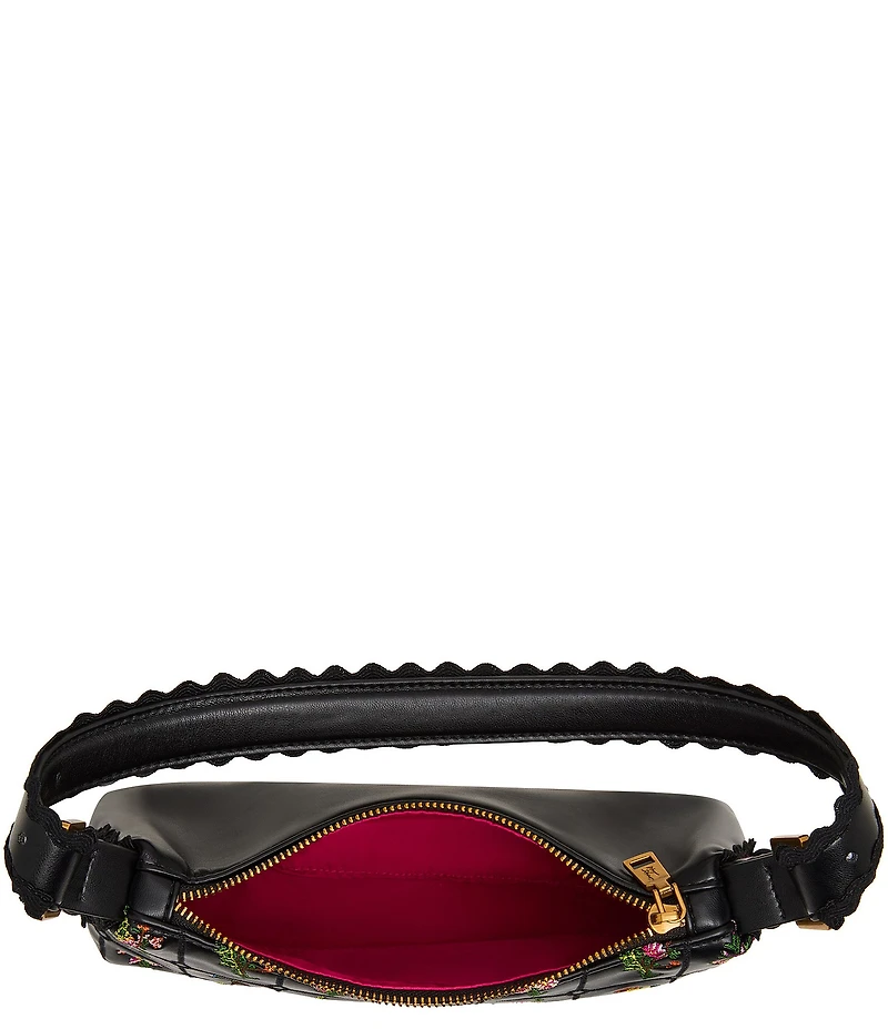 Betsey Johnson Prairie Floral Embroidered Shoulder Bag