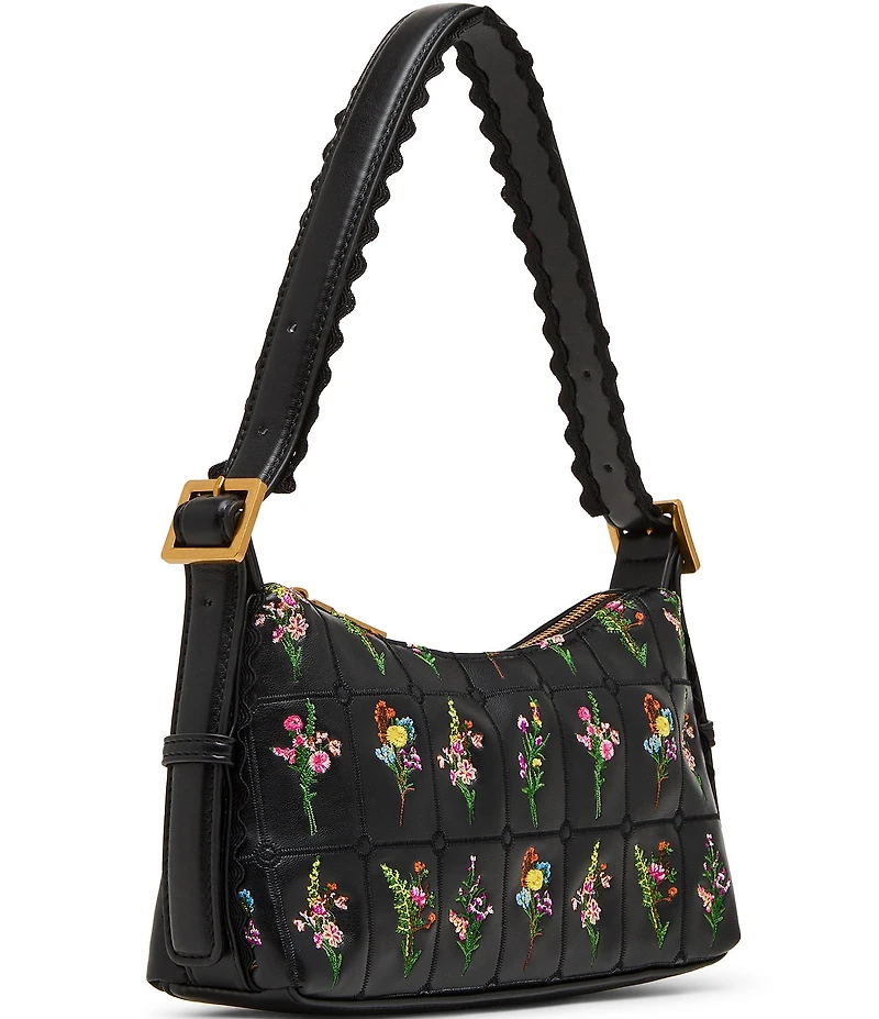 Betsey Johnson Prairie Floral Embroidered Shoulder Bag