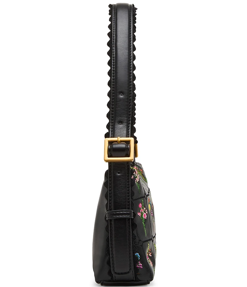 Betsey Johnson Prairie Floral Embroidered Shoulder Bag