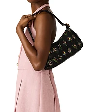 Betsey Johnson Prairie Floral Embroidered Shoulder Bag
