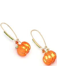 Betsey Johnson Pumpkin Dangle Drop Earrings