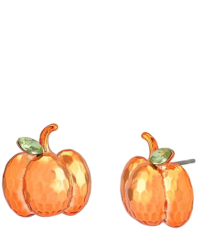 Betsey Johnson Pumpkin Stud Earrings