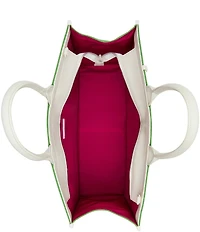 Betsey Johnson Queen Of The Green Canvas Tote Bag