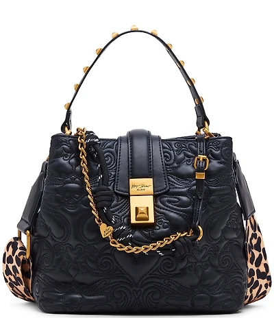 Betsey Johnson Quilted Bucket Crossbody Bag