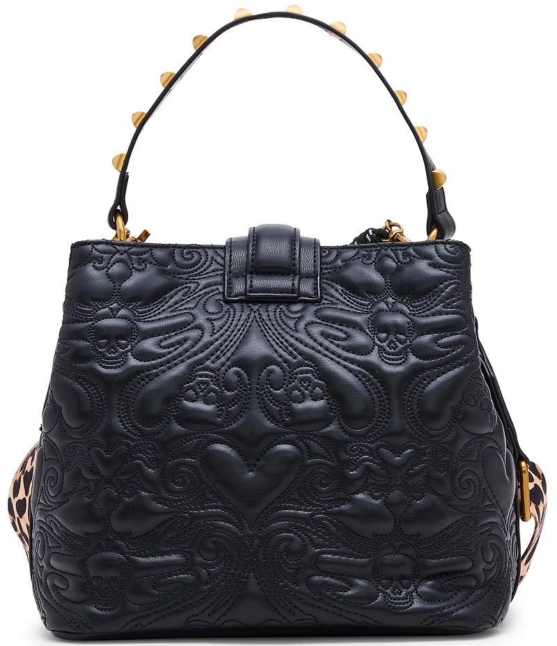 Betsey Johnson Quilted Bucket Crossbody Bag