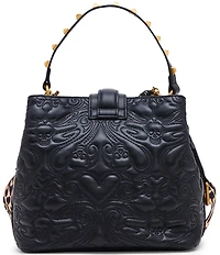 Betsey Johnson Quilted Bucket Crossbody Bag