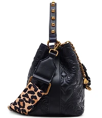 Betsey Johnson Quilted Bucket Crossbody Bag