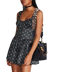 Betsey Johnson Quilted Bucket Crossbody Bag