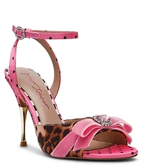 Betsey Johnson Quincyy Bow Detail Ankle Strap Dress Sandals