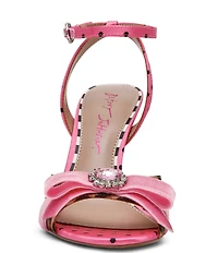 Betsey Johnson Quincyy Bow Detail Ankle Strap Dress Sandals