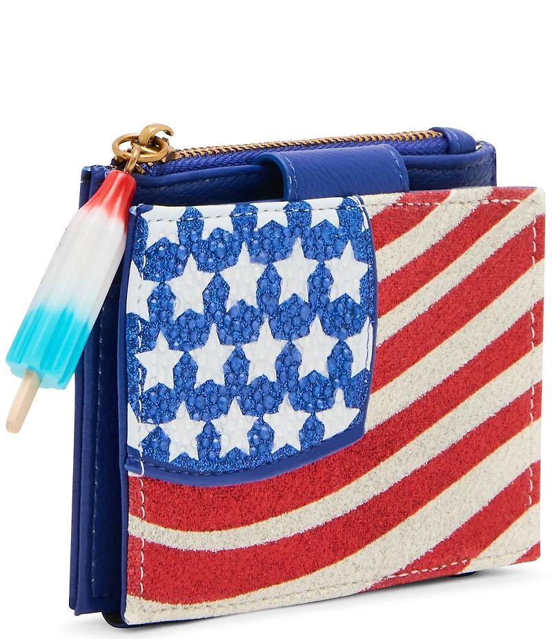 Betsey Johnson Red White & Betsey Americana Wallet