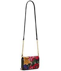 Betsey Johnson Floral Rhinestone Wallet Clutch