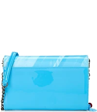 Betsey Johnson Ring Pop Patent Wallet On A Chain Crossbody Bag