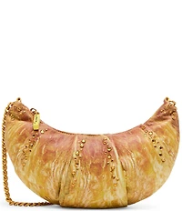Betsey Johnson Rise & Shine Croissant Novelty Chain Shoulder Bag