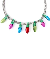 Betsey Johnson Santa Baby Christmas Lights Collar Necklace