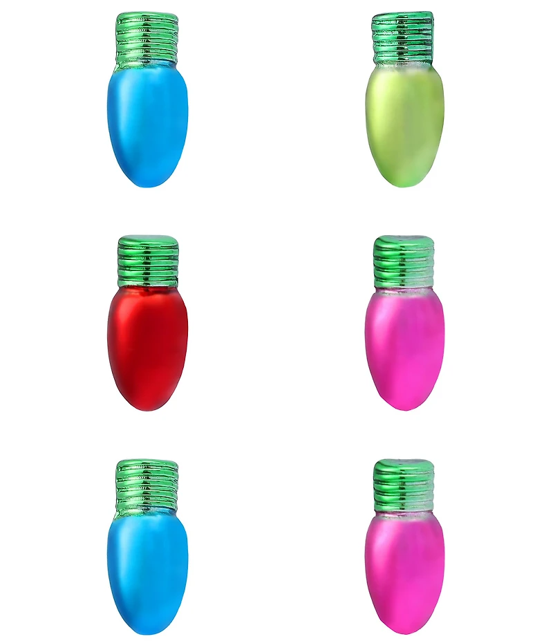 Betsey Johnson Santa Baby Christmas Lights Stud Earrings Set