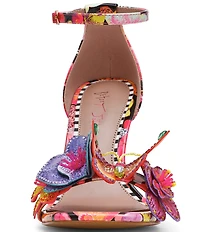 Betsey Johnson Santino Butterfly and Flower Wedge Dress Sandals