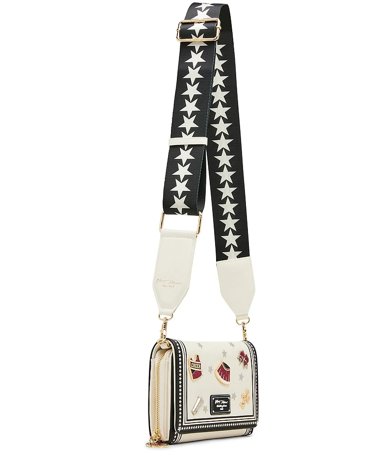 Betsey Johnson Shake Your Pom Poms Cheer Gameday Wallet Crossbody Clutch Bag