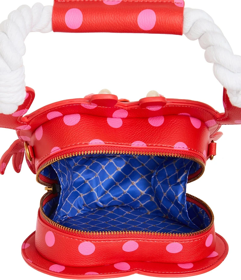 Betsey Johnson Shell Raiser Lobster Rhinestone Shoulder Bag