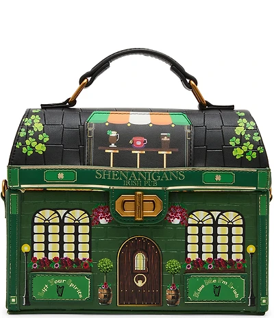 Betsey Johnson Shenanigans Pub Novelty Satchel Bag