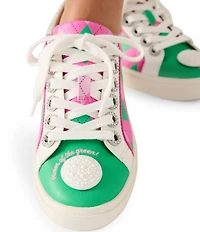Betsey Johnson Sherrie Argyle Golf Print Sneakers