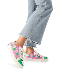 Betsey Johnson Sherrie Argyle Golf Print Sneakers