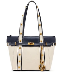 Betsey Johnson Shore Thing Belted Canvas Tote Bag
