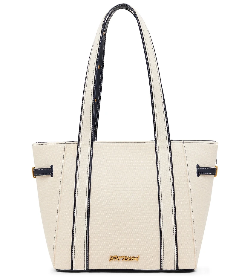 Betsey Johnson Shore Thing Belted Canvas Tote Bag