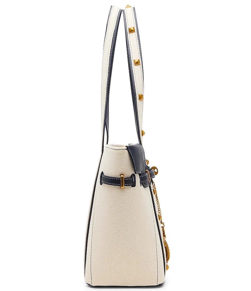 Betsey Johnson Shore Thing Belted Canvas Tote Bag