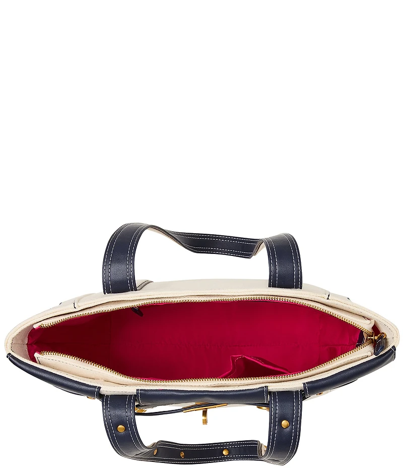 Betsey Johnson Shore Thing Belted Canvas Tote Bag