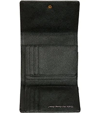 Betsey Johnson Skull Embossed Trifold Wallet