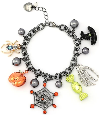 Betsey Johnson Spooky Halloween Charm Line Bracelet