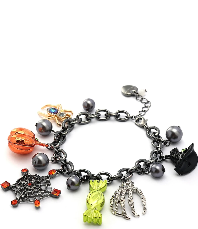 Betsey Johnson Spooky Halloween Charm Line Bracelet