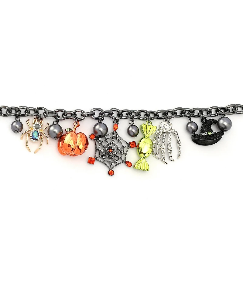Betsey Johnson Spooky Halloween Charm Line Bracelet