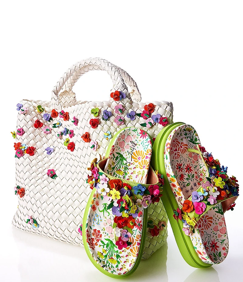 Betsey Johnson Sprinkles Woven Satchel Bag