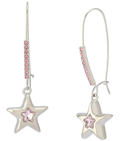 Betsey Johnson Star Dangle Drop Earrings