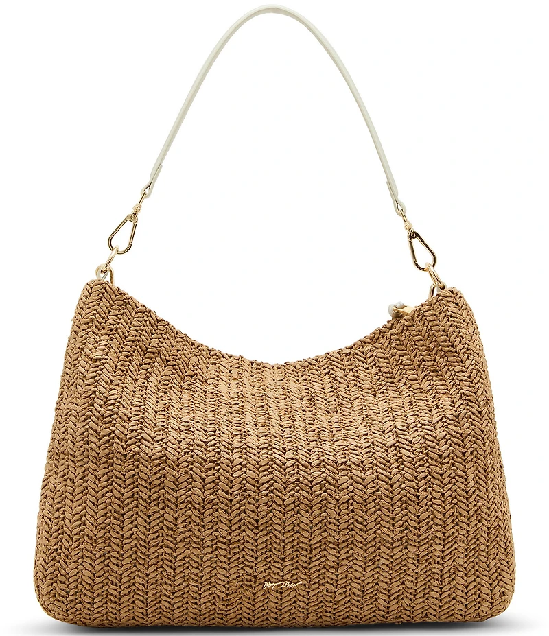 Betsey Johnson Straw Pearl Hobo Bag