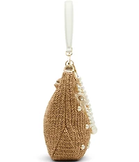 Betsey Johnson Straw Pearl Hobo Bag