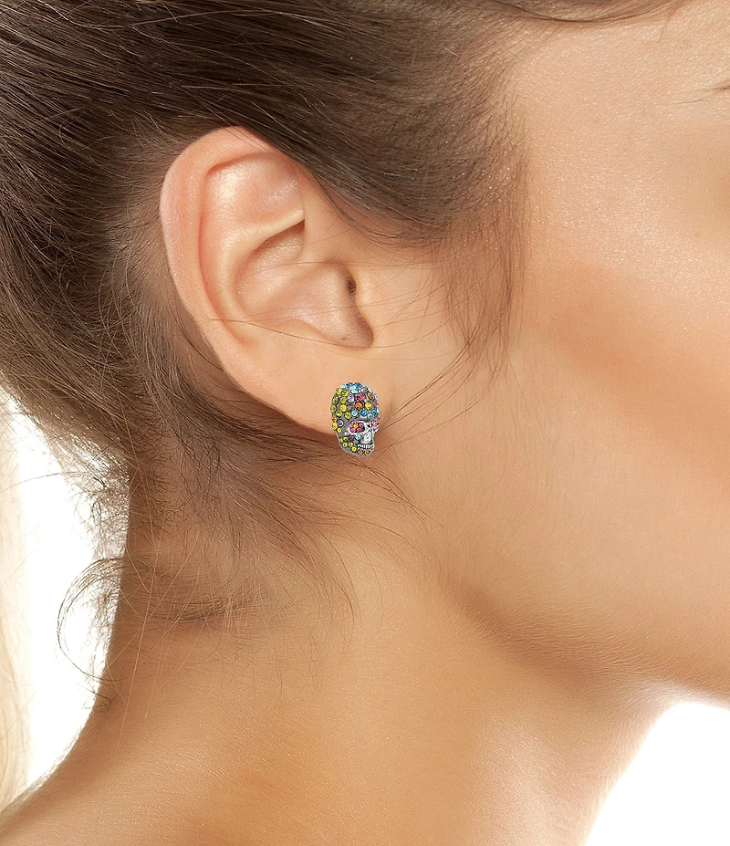 Betsey Johnson Sugar Skull Stud Earrings