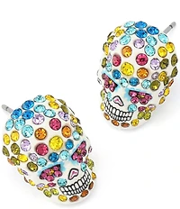 Betsey Johnson Sugar Skull Stud Earrings