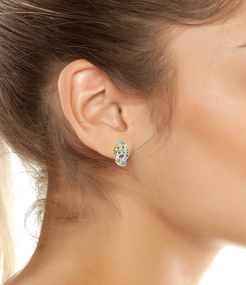 Betsey Johnson Sugar Skull Stud Earrings