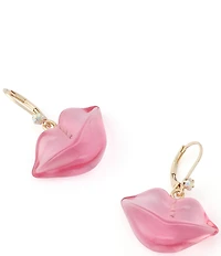 Betsey Johnson Sweetheart Lips Drop Earrings