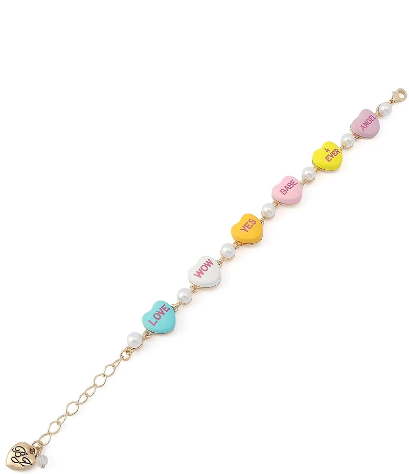 Betsey Johnson Sweetheart Strand Line Bracelet