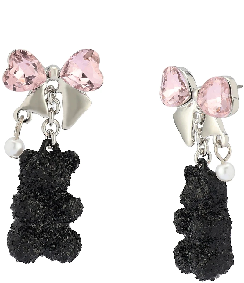 Betsey Johnson Teddy Bear Drop Earrings
